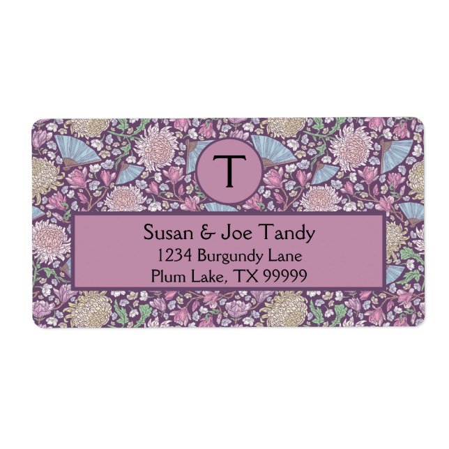 Spring Garden Mother's Day Chrysanthemum Mum Japan Label (Front)