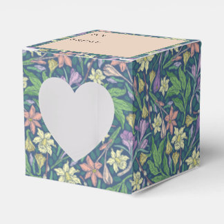 Spring Garden Mother's Day Daffodils Crocuses Favor Boxes