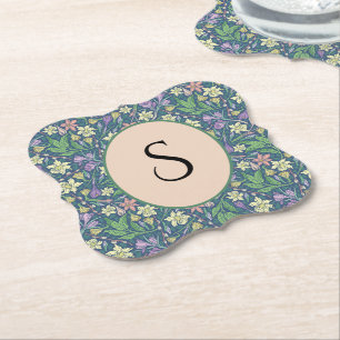 Spring Garden Mother's Day Daffodils Crocuses Paper Coaster