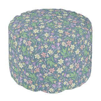 Spring Garden Mother's Day Daffodils Crocuses Pouf