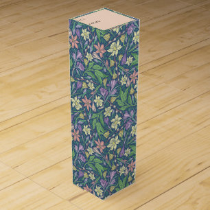 Spring Garden Mother's Day Daffodils Crocuses Wine Box