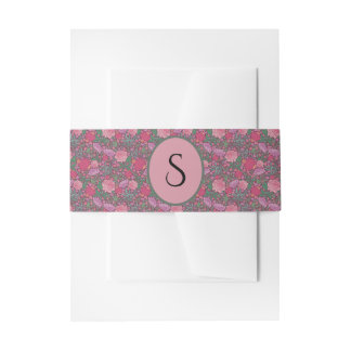 Spring Garden Mother's Day Japanese Paper Lanterns Invitation Belly Band