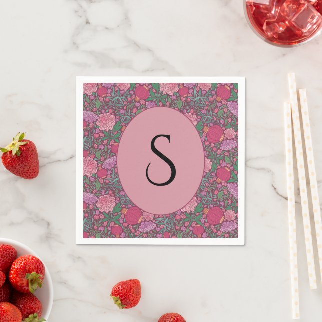 Spring Garden Mother's Day Japanese Paper Lanterns Napkins (Insitu)