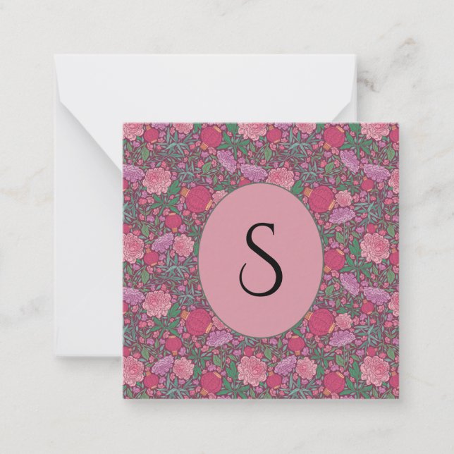 Spring Garden Mother's Day Japanese Paper Lanterns Note Card (Front)