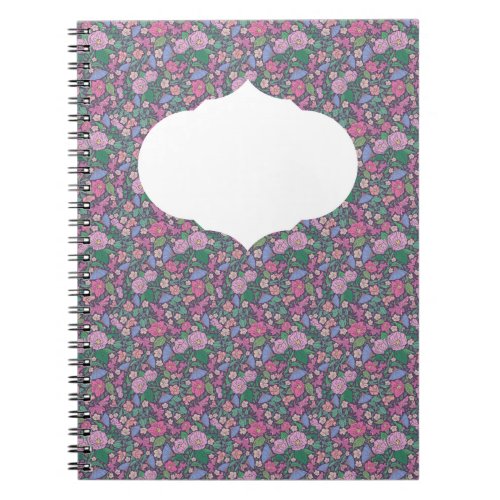 Spring Garden Mothers Day Poppies Japanese Fans Notebook