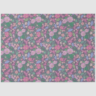 Spring Garden Mother's Day Poppies Japanese Fans Tissue Paper