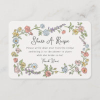 Spring Garden Party Floral Share A Recipe Insert