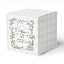 Spring Garden Party Pastel Floral Birthday Party Favor Boxes