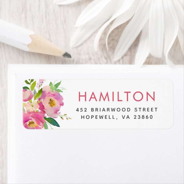 Spring Garden Personalized Return Address Labels (Insitu)