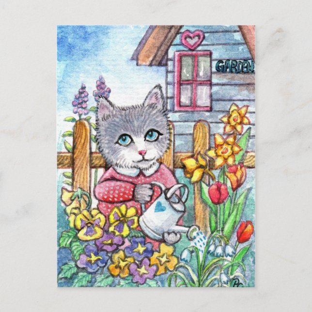 Spring Garden Postcard (Front)