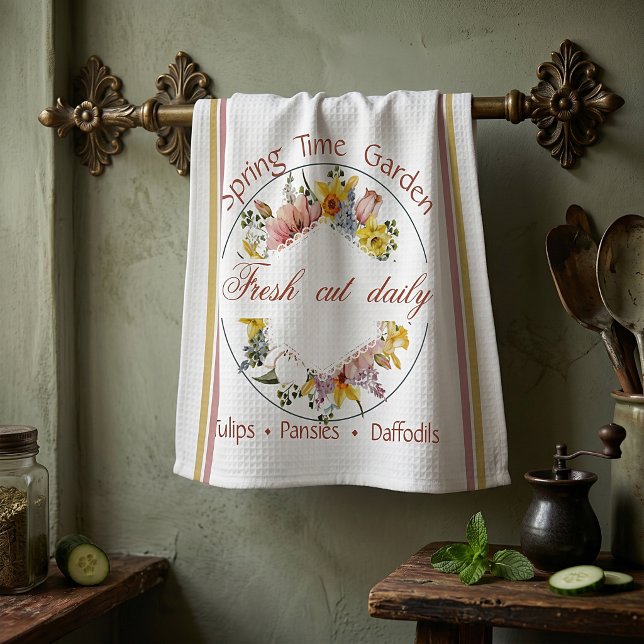 Spring Garden sign  Kitchen Towel (Creator Uploaded)