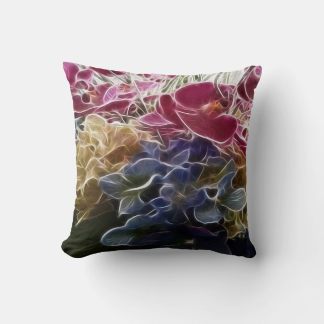 Spring Garden Throw Pillow (Front)