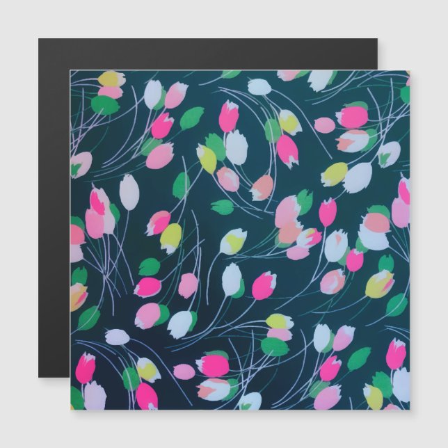 Spring Garden Tulip Flowers Bloom Watercolor (Front/Back)