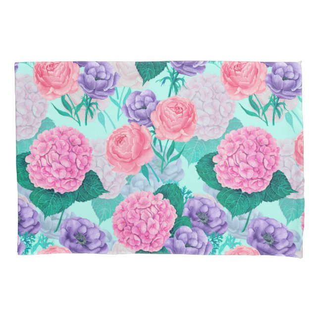 Spring garden watercolor 2 pillow case (Front)