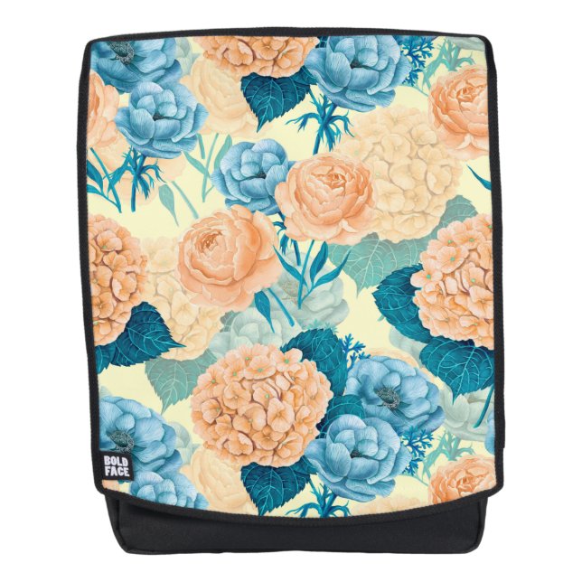 Spring garden watercolor backpack (Front)