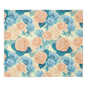 Spring garden watercolor duvet cover