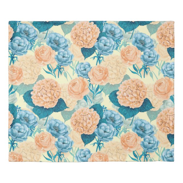 Spring garden watercolor duvet cover (Front)