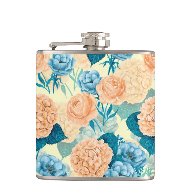 Spring garden watercolor flask (Front)