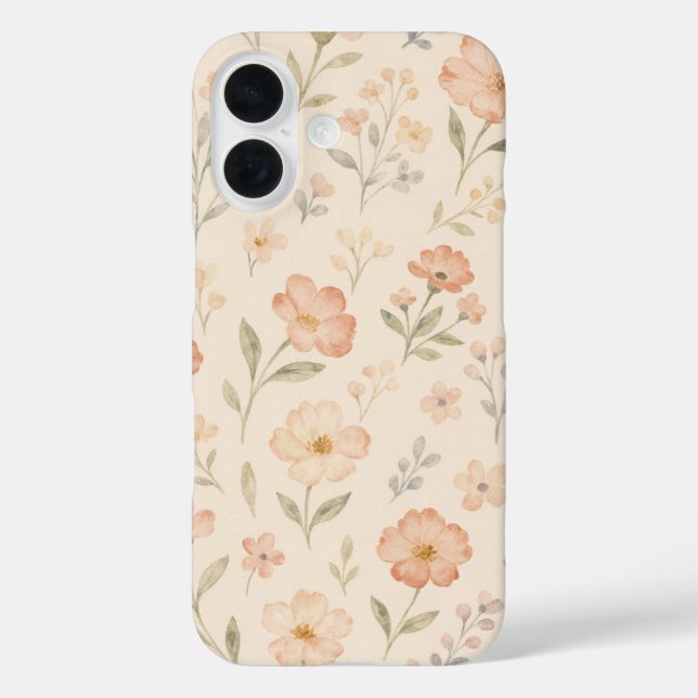 Spring Garden Watercolor Floral Case (Back)