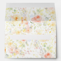Spring Garden Watercolor Flowers Elegant Romantic