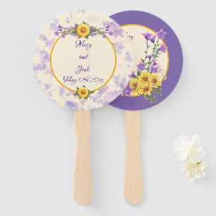 Spring Garden Wedding Cream Hand Fan