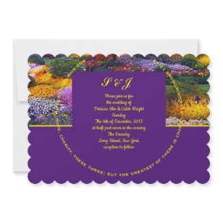 Spring Garden Wedding Invitation Card