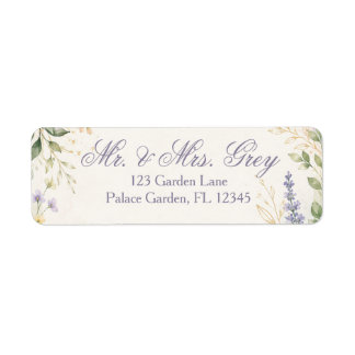 Spring Garden Wedding Invitation Label