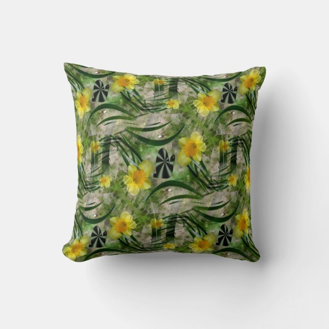 Spring Gardening.... Throw Pillow (Front)