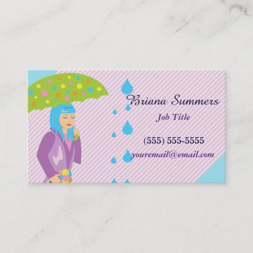 Spring Girl Business Card