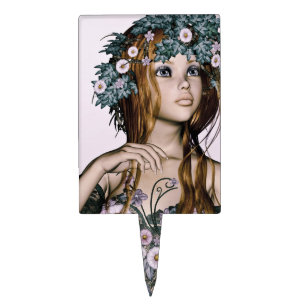 Spring Girl Cake Topper
