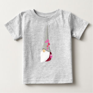 Spring Gnome, Cute Gnome, Garden Gnome, Flowers Baby T-Shirt