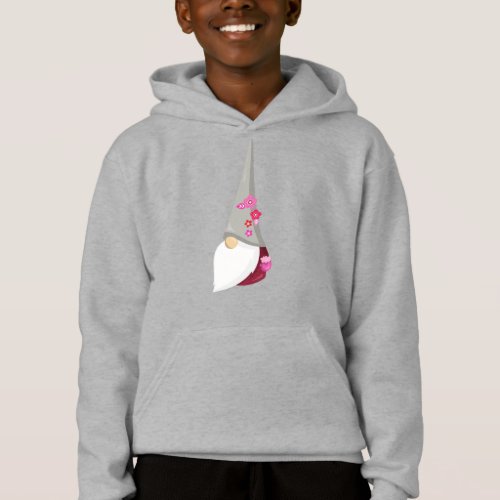 Spring Gnome Cute Gnome Garden Gnome Flowers Hoodie