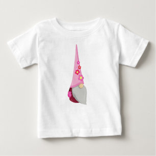 Spring Gnome, Garden Gnome, Cute Gnome, Flowers Baby T-Shirt