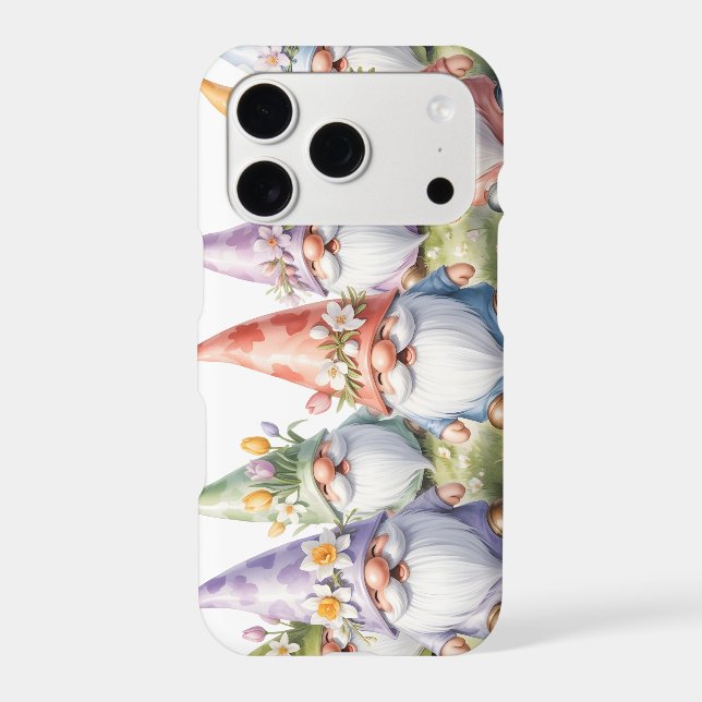 Spring Gnomes in a Meadow Iphone Case (Back)
