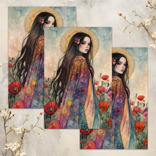 SPRING GODDESS DECOUPAGE TISSUE PAPER