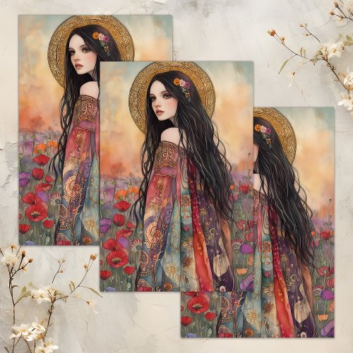 SPRING GODDESS DECOUPAGE TISSUE PAPER