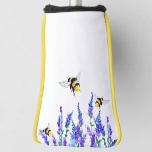 Spring Golf Head Cover Flowers and Bees