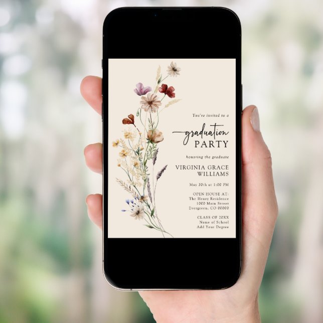 Spring Graduation Party Invitation (Front Digital)