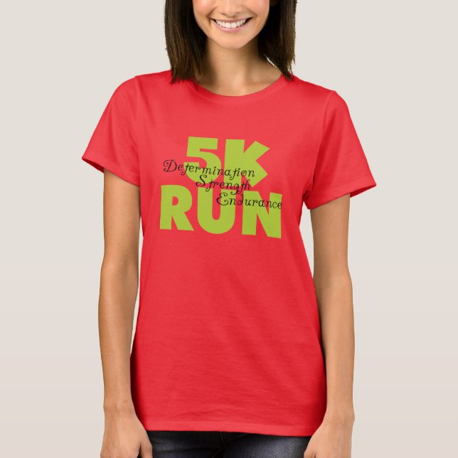 Spring Green 5K Run T-Shirt (Front)