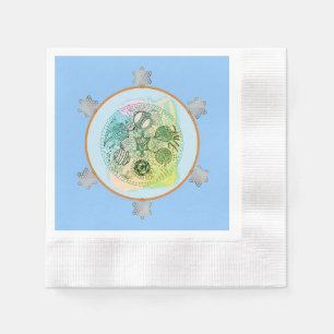 Spring Green Abstract Passover Seder Plate Napkins