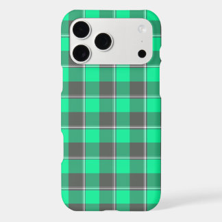 Spring Green and Finlandia Black Plaid iPhone Case