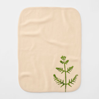 spring green baby burp cloth