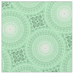Spring green circles pattern fabric