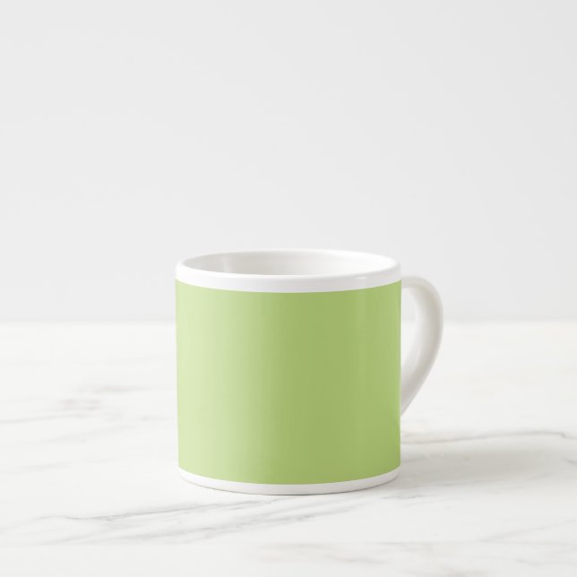 Spring Green Color Ready to Customize Espresso Cup (Front Right)