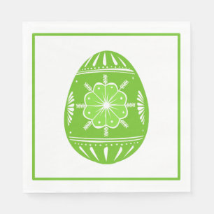 Spring Green Easter Egg Classic Chic Napkins