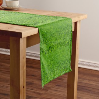 Spring Green Easter Grass Table Runner