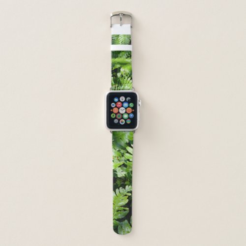 Spring Green Ferns Apple Watch Band