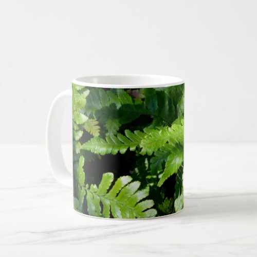 Spring Green Ferns Coffee Mug