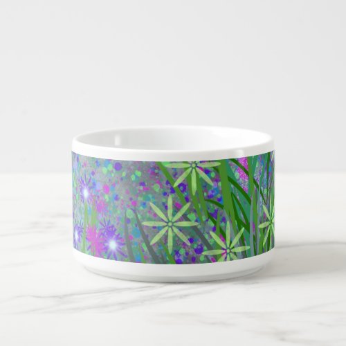 Spring green floral chili mug