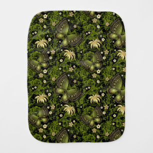 Spring Green-gold Pattern Baby Burp Cloth